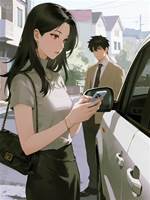 女人握好方向盤